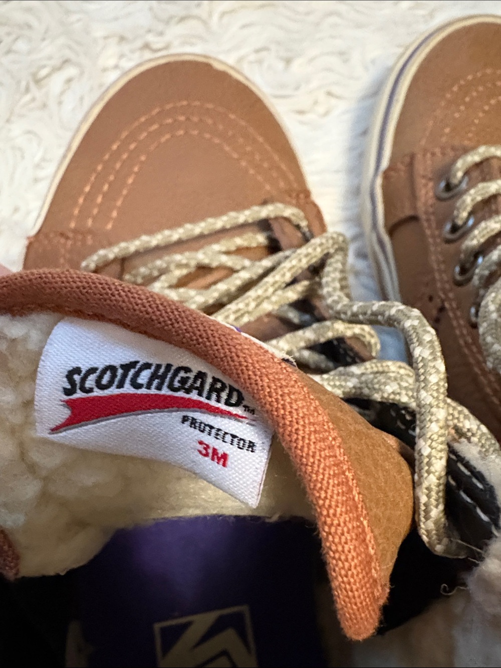 Vans Hana Beaman Tan/Brown High-Top Suede & Leather Sneakers - Picture 3 of 8